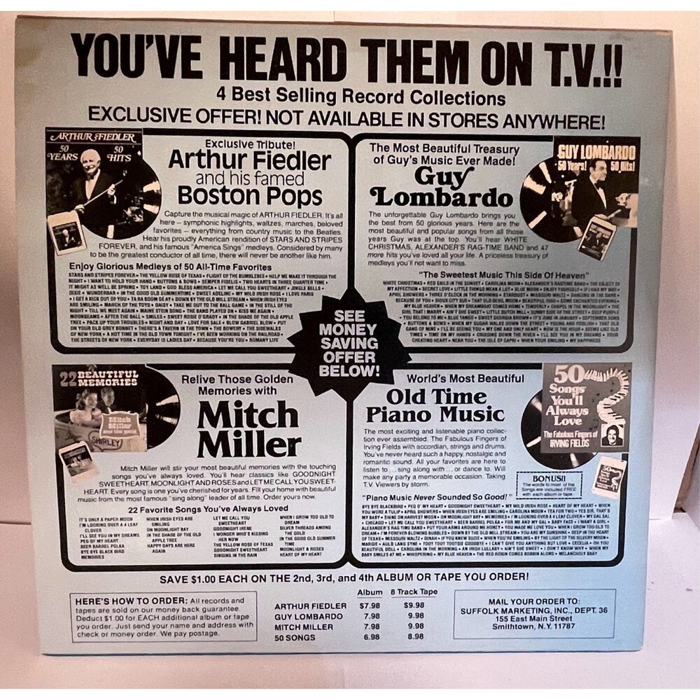 Don Ho - 30 Hawaiian Favorites - As Seen On TV Vinyl SMI 1-17 - Picture 2 of 3